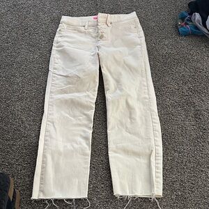 Lilly Pulitzer Cream Straight Leg Jeans